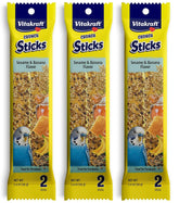 Vitakraft palitos banana para perico, crujientes para masticar y disfrutar.