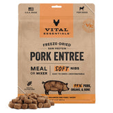 Vital Essentials nibs suaves de cerdo crudo para perros con dientes sensibles