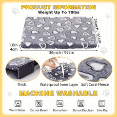 Almohadilla reversible VitalCozy para jaula, lado suave y cálido para climas fríos.