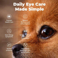 VivaElixir fórmula natural para ojos sensibles de mascotas.