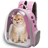 Vivicreate mochila para gatos con burbuja transparente: vista exterior para menos estrés