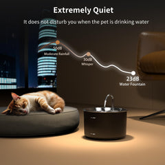 Fuente VIVIDORAMA, capacidad 101 onzas, ideal para hogares con varias mascotas.