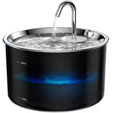 Fuente VIVIDORAMA para gatos con tapa acero inoxidable, fácil limpieza para gatos.