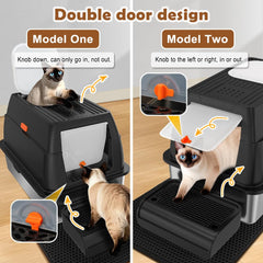 Diseño de doble salida de Vivifying para mayor libertad del gato