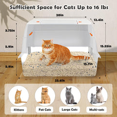 Vivifying caja XL con entrada lateral para privacidad del gato.