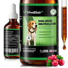 VivaElixir para perros, gotas en botella, facilita dosis diarias para el cuidado del césped