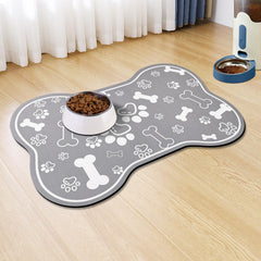 Voanos alfombrilla para comida de perros y gatos, absorbe derrames