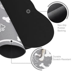 Voanos alfombrilla con diseño de hueso para mascotas