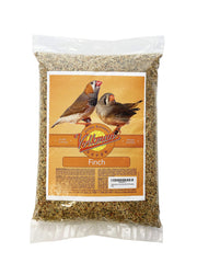 Volkman AS Alimento para pinzones en envase, mezcla limpia para consumo eficiente.