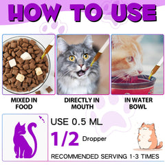 VOSIFSDIY Apoyo articulaciones y huesos, gotas para gatos, movilidad potencial.