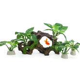 Decoración Vtapliea: madera flotante y cueva para acuario, refugio para peces betta