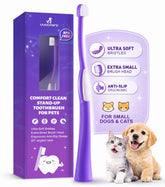 VVHOMIFE cepillo dientes gato-perro con cerdas suaves para cuidado diario
