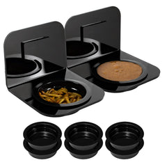Estante magnético WACOOL para reptiles, soporte doble estable para alimentación diaria.