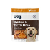 WAG Wag Dog Treats, pedacitos de pollo y waffle, premio ideal para entrenamiento