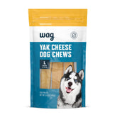 WAG Yak Cheese Himalayan para perros grandes, masticable duro para entretenimiento prolongado.