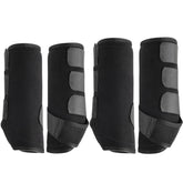 Wagrvuy botas deporte para caballos, vista frontal, protección ligera contra golpes durante saltos