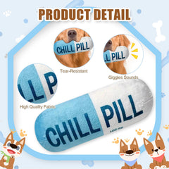 Wanheart juguete peluche que chilla azul, perfecto para juegos interactivos.