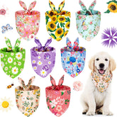 Bandana floral Weewooday para perros con margaritas, ideal para paseos y fotos