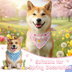 Bandana ajustable Weewooday para perros, cuello cómodo y estilo festivo.