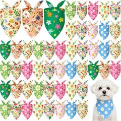 Bandana Weewooday para perros, diseño floral multicolor para primavera.