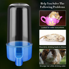 Weewooday dispensador de PVC, material duradero y seguro para aves.
