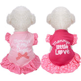 Weewooday Love Angel, vestido frontal rosa con volantes para más ternura.