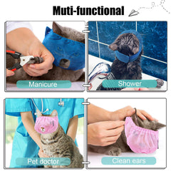 Weewooday mordaza para gatos, uso en peluquería y baño con seguridad.