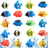 Weewooday peces artificiales moviles para acuario con cola en movimiento