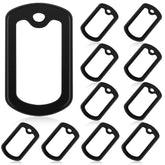 Weewooday silenciador de etiquetas para perros militar negro reduce ruido durante paseos.