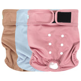 Pañales Wegreeco para perros, conjunto triple reutilizable para entrenamiento y calor