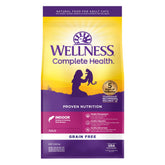Wellness Complete Health para gatos de interior, croquetas de salmón y arenque en bolsa de 11,5 libras.