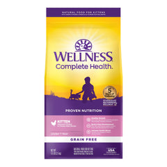 Wellness Complete Health Kitten croquetas en cuenco para energía diaria