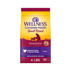 Wellness Complete Health para perros pequeños, bolsa 1,8 kg, croquetas nutritivas para energía diaria.