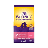 Wellness Complete Health: bolsa de 5 libras para perros con piel sensible.
