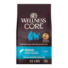 Wellness Core comida seca para perros con pescado blanco y arenque, ideal para proteína de alta calidad