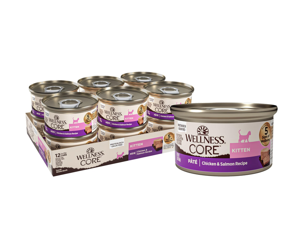 Wellness CORE Pate Gatito Pollo en cuenco, fuente de proteína de alta calidad