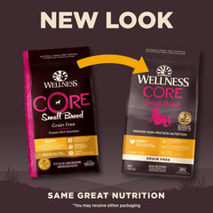 Wellness Core proteina alta con turquia y salmón para desarrollo muscular.