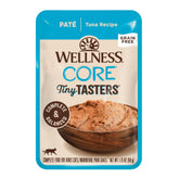 Wellness CORE Tiny Tasters pate para gato adulto con atún en sobre, servicio fácil.