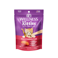 Wellness Kittles crocante de salmón y arándanos para gatos, apoyo dental