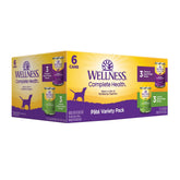 Wellness paté en lata variedad 6 latas para perros con proteína real y verduras