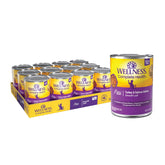 Wellness Pate Gato Adulto: lata-pavo-salmón-abierta, aroma natural y proteína de alta calidad.