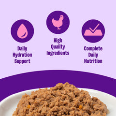 Wellness Pate Senior Textura Suave Lata: paté suave que facilita comer.