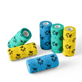 WePet Wrap aplicación en pata para vendaje cómodo y seguro.