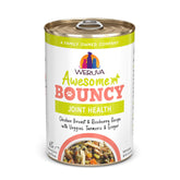 Weruva Awesome Bouncy lata de pollo-arroz-marrón con verduras y beneficio para articulaciones