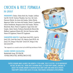 Weruva cachorro pollo-arroz textura cremosa para comida diaria.
