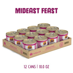 Weruva Mideast Feast: trozos tilapia deshuesados en salsa, textura suave.