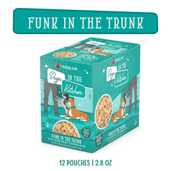 Weruva Funk en el Baúl, fórmula sin granos ni gluten.
