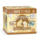 Weruva Senior Cat Food Golden Moments en empaque, ideal para variar la dieta diaria.
