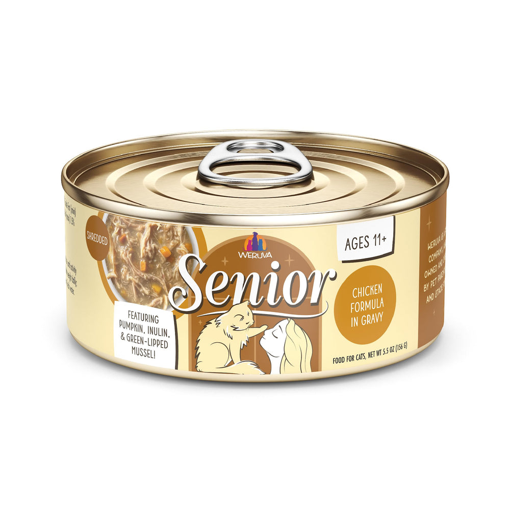 Weruva Senior Gato pollo sin hueso en salsa: proteína magra para la comida diaria