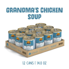 Imagen de sopa con pollo y verduras, Weruva, lata 14 oz; opción sabrosa para perros.